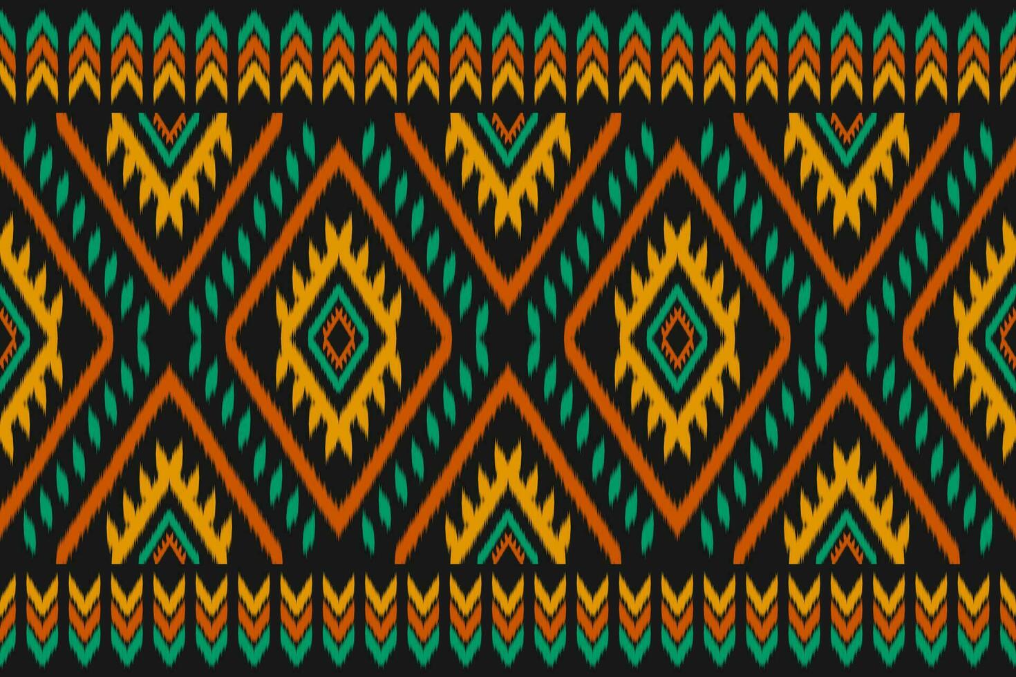 tapijt etnisch ikat kunst. naadloos patroon in stam. aztec meetkundig ornament afdrukken. vector