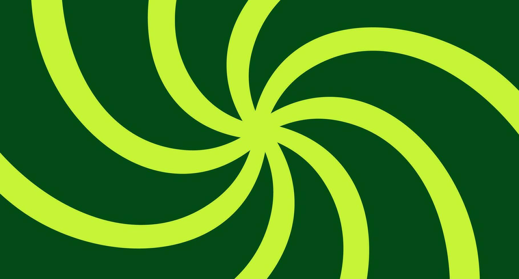 een groen spiraal achtergrond met een circulaire ontwerp vector