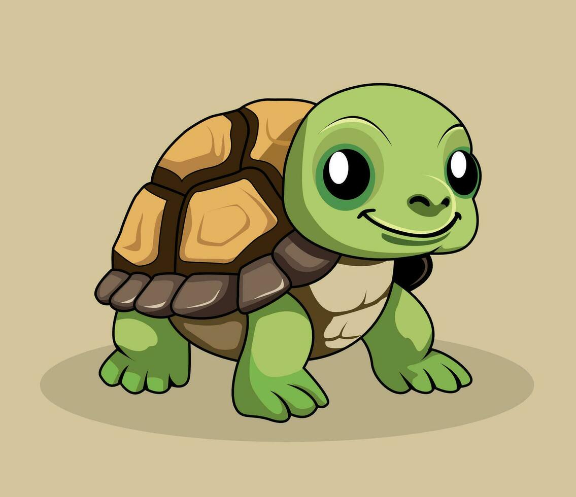 schattig schildpad vector illustratie