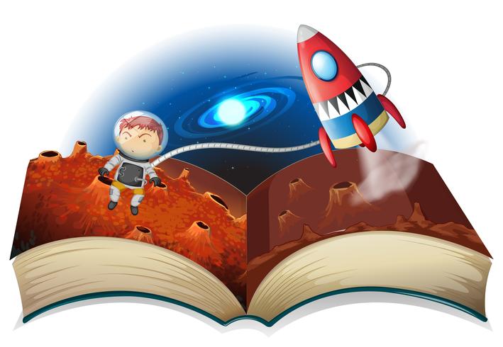 Astronautenboek vector