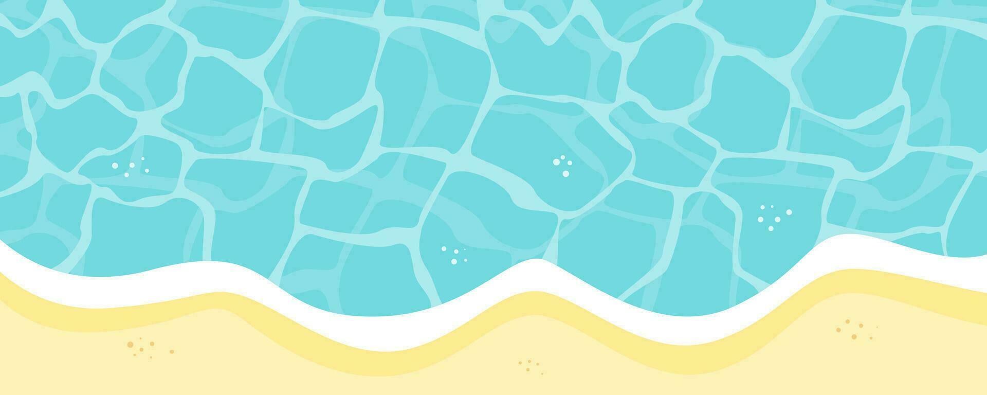 zee strand patroon achtergrond. sjabloon zomer concept. vector illustratie