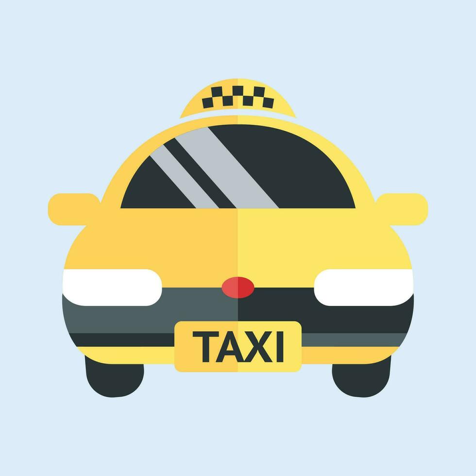 vector geel taxi geïsoleerd Aan wit achtergrond
