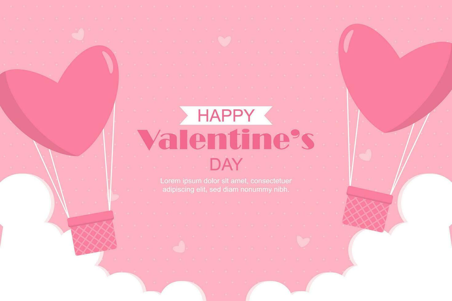 gelukkig Valentijn dag achtergrond vector ontwerp