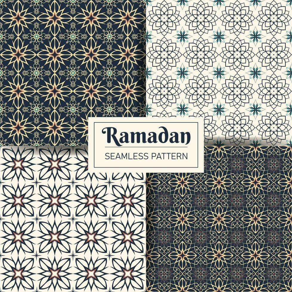 reeks van traditioneel Arabisch patronen. Arabisch naadloos patroon. Islamitisch vector achtergrond.