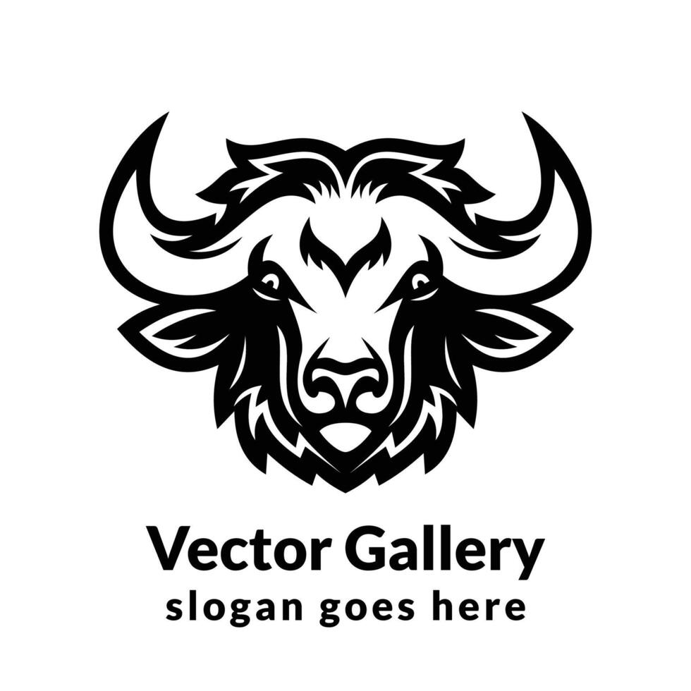 boos stier logo ontwerp vector