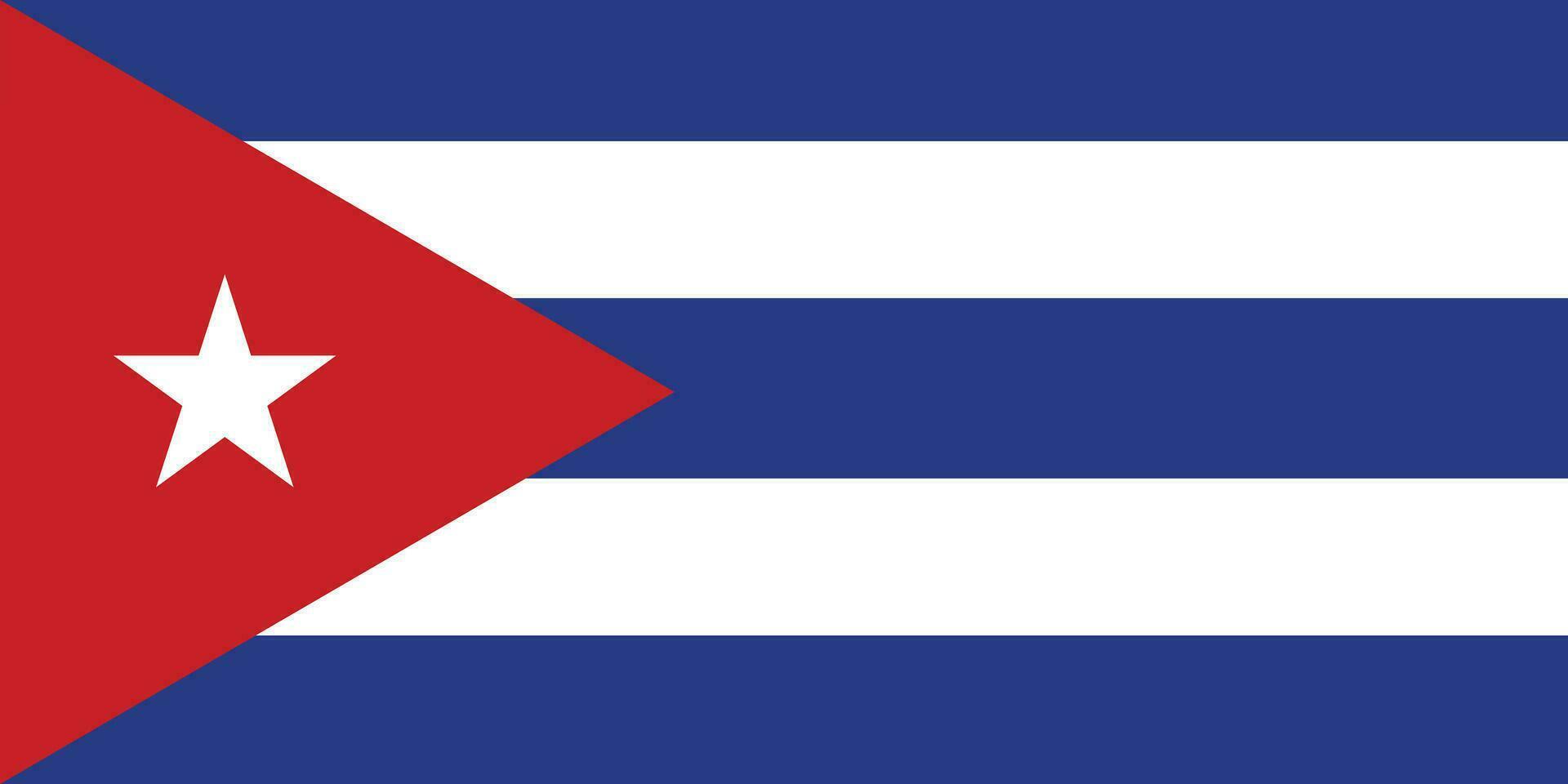 vlag van cuba.nationaal vlag van Cuba vector