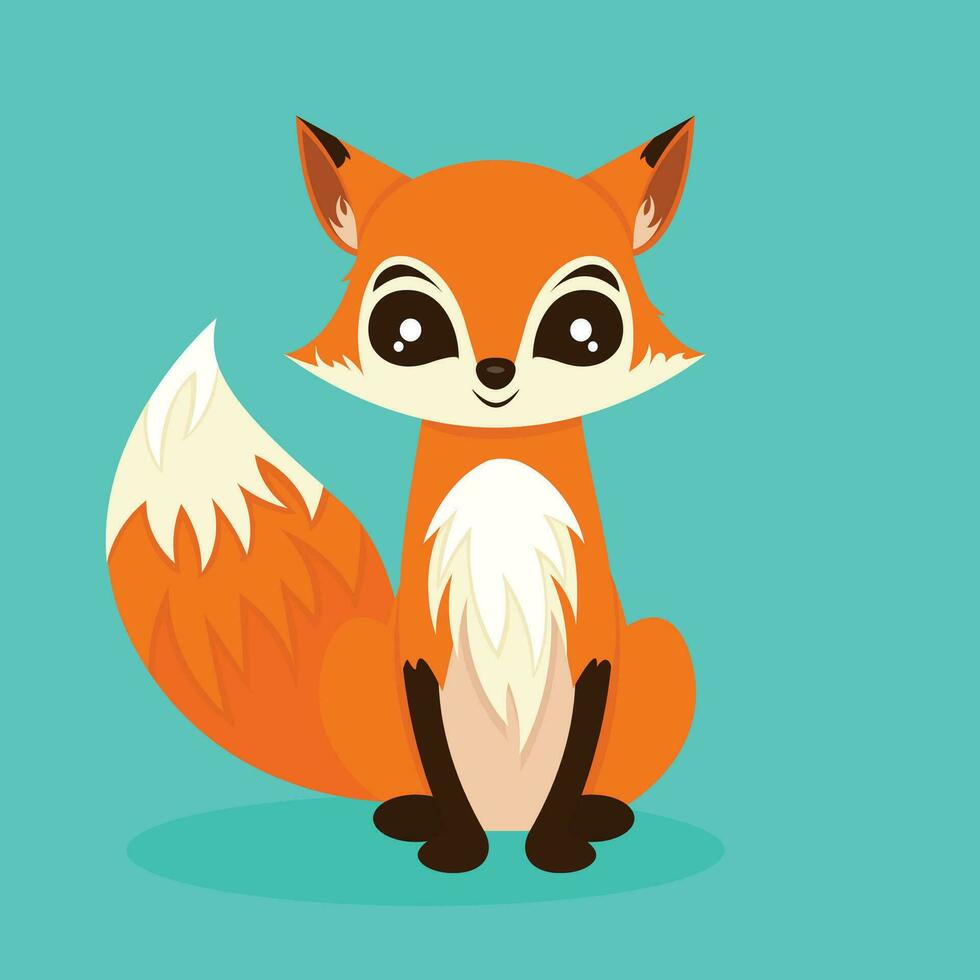 foxy dame vector illustratie grafisch van een tekenfilm vos karakter