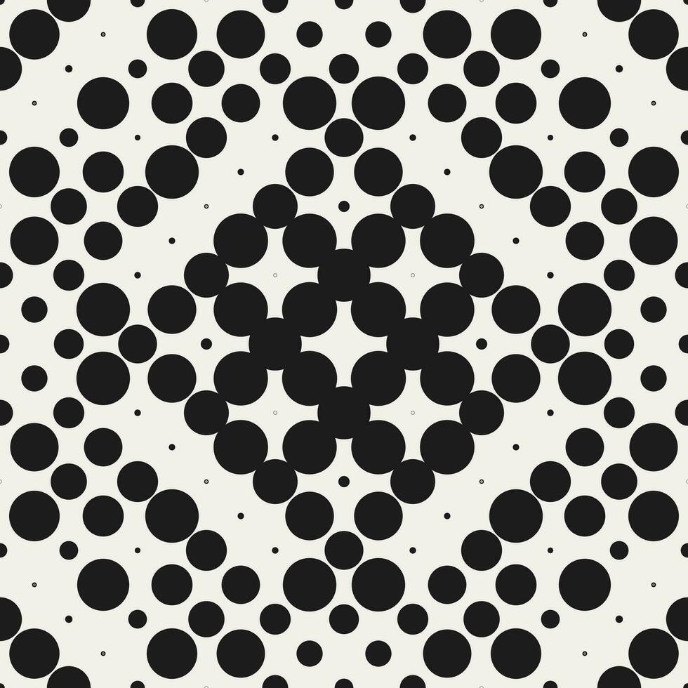 abstract monochroom punt vector naadloos patroon ontwerp