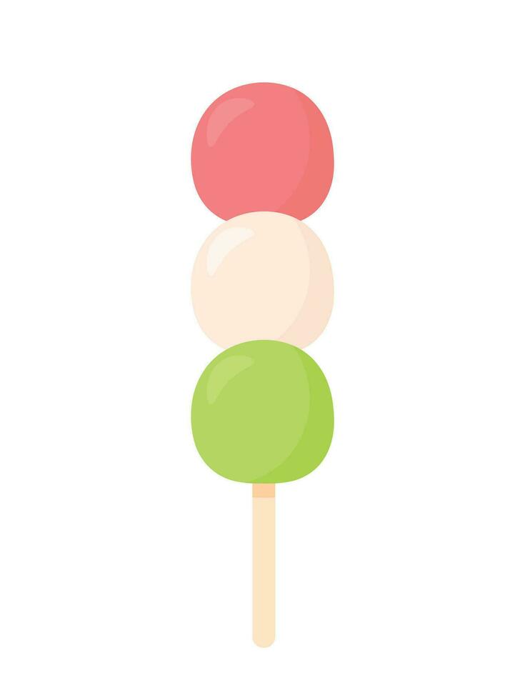 dango Japans voedsel schattig tekenfilm vector illustratie