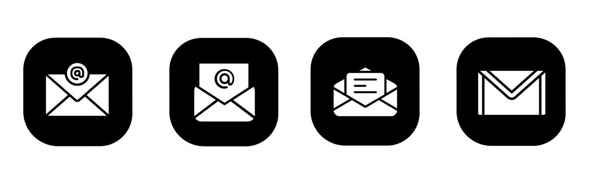 brief icoon in vlak. een brief icoon ontwerp. voorraad vector. vector