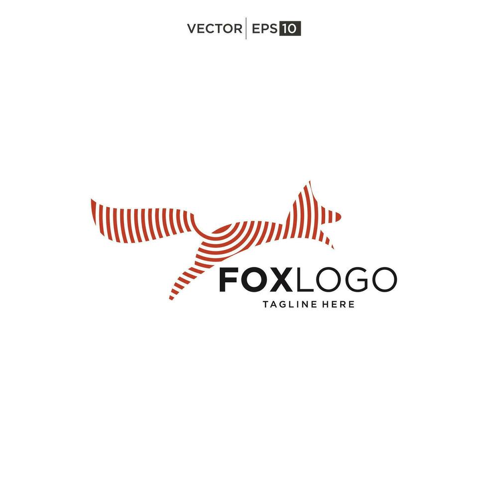 vos creatief logo vector. vos icoon vector illustratie