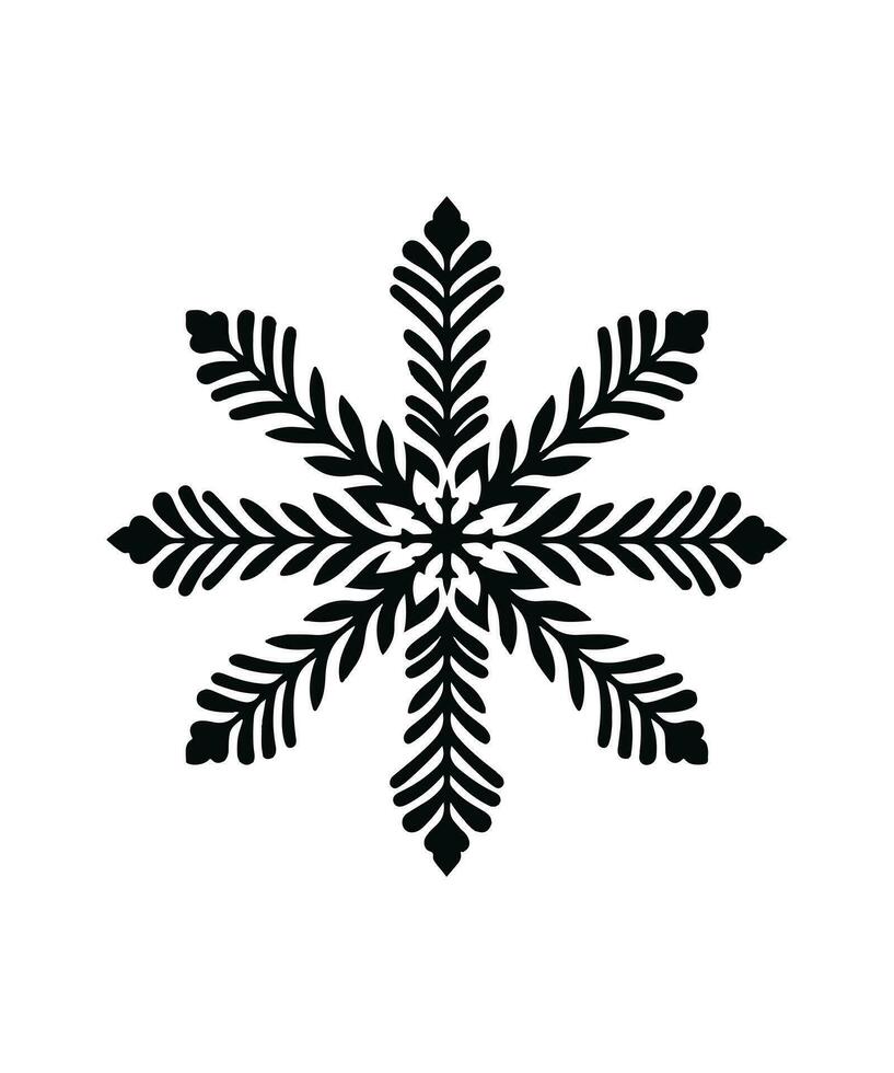 sneeuwvlokken stencil-14. vector illustratie.