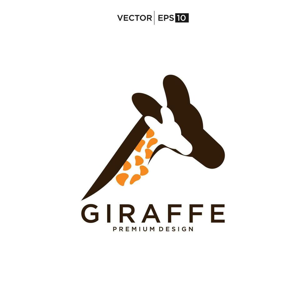 giraffe logo vector icoon illustratie