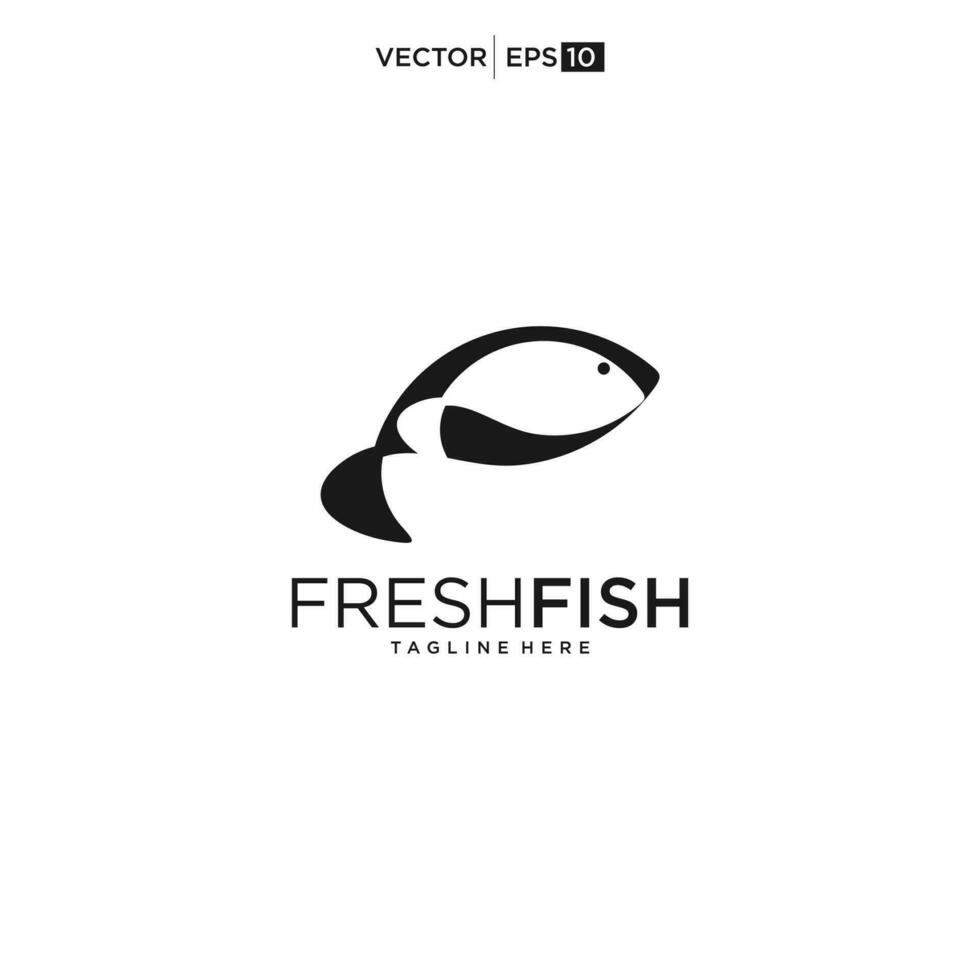 vis logo sjabloon geschikt voor ondernemingen en Product namen.. vector