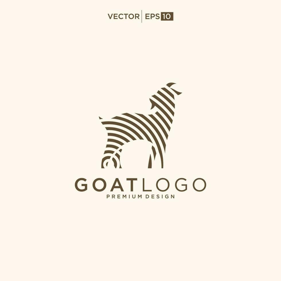 geit logo vector ontwerp. creatief geit hoofd logo ontwerp, modern bedrijf logo sjabloon