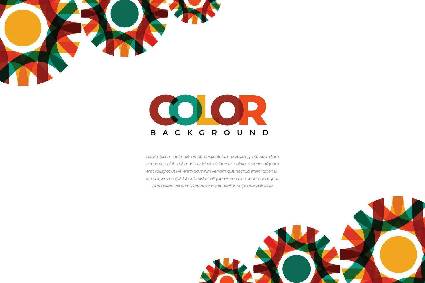 kleurrijk decoratief achtergrond met creatief ornamenten. gemakkelijk meetkundig mozaïek- met kleurrijk sier- cirkel vormen. vector