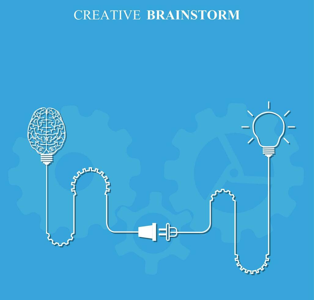 creatief brainstorm concept bedrijf vector