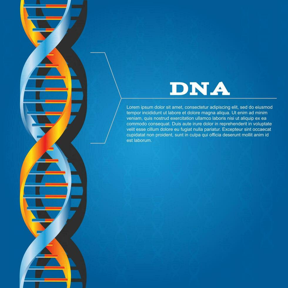 wetenschap dna structuur abstract ontwerp achtergrond, vector