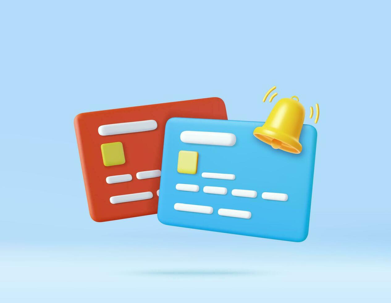 3D-creditcard vector