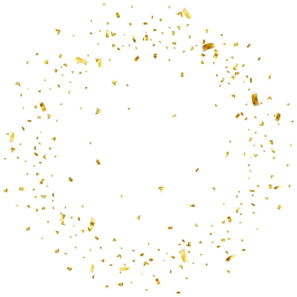 vallend glimmend gouden confetti vector