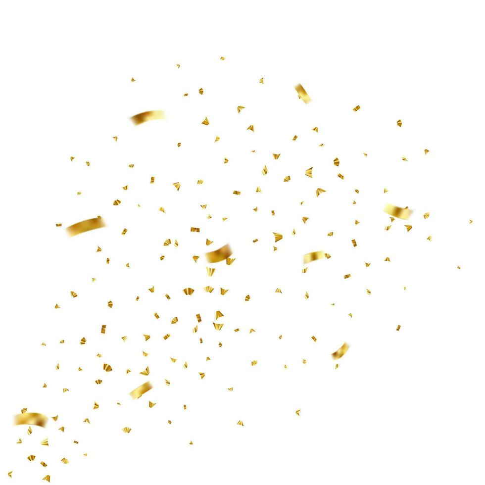 vallend glimmend gouden confetti vector