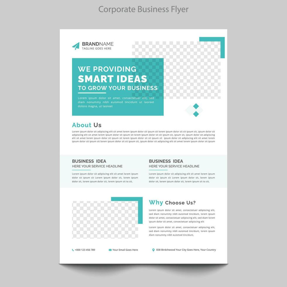 poster folder brochure brochure Hoes ontwerp lay-out in a4 grootte vector