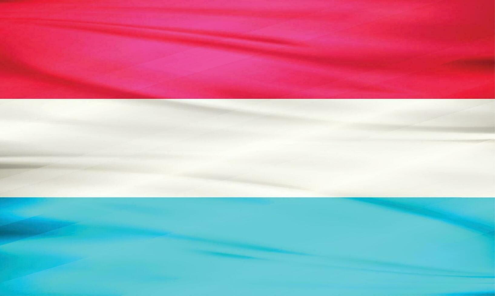 illustratie van Luxemburg vlag en bewerkbare vector van Luxemburg land vlag