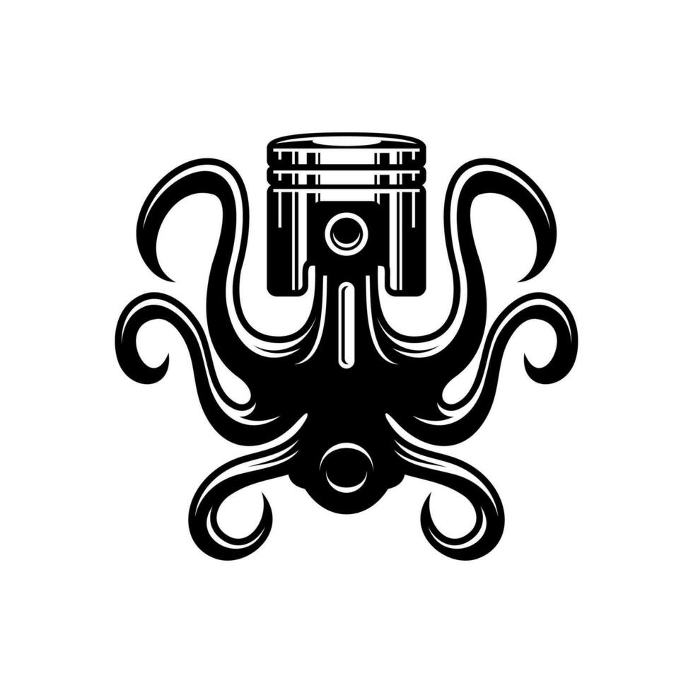 Octopus zuiger vector