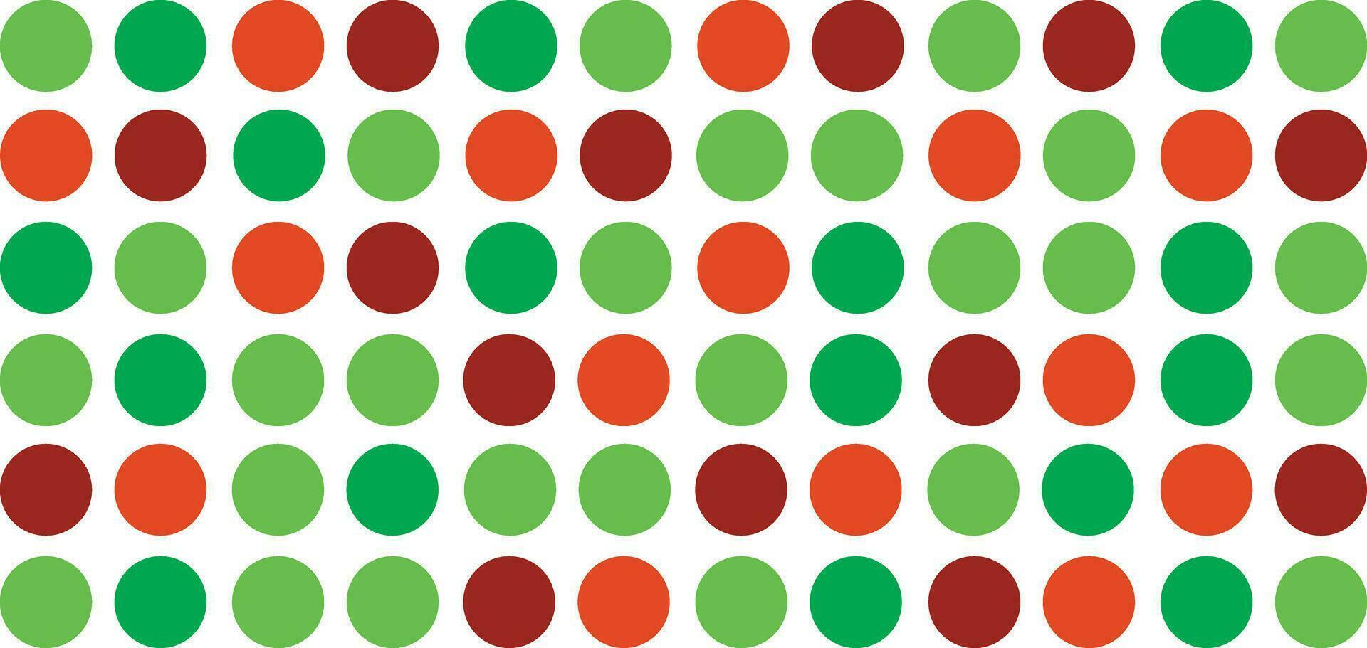 rood en groen polka punt patroon. vector illustratie