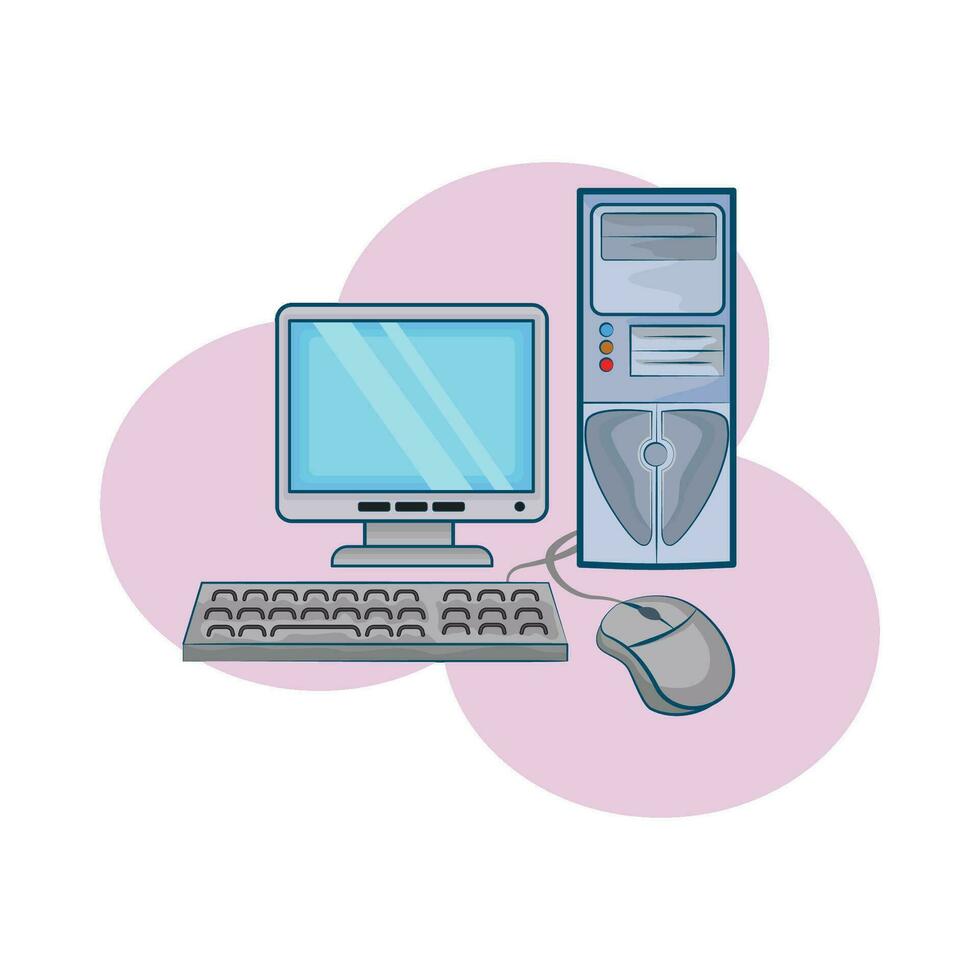 persoonlijk computer illustratie vector