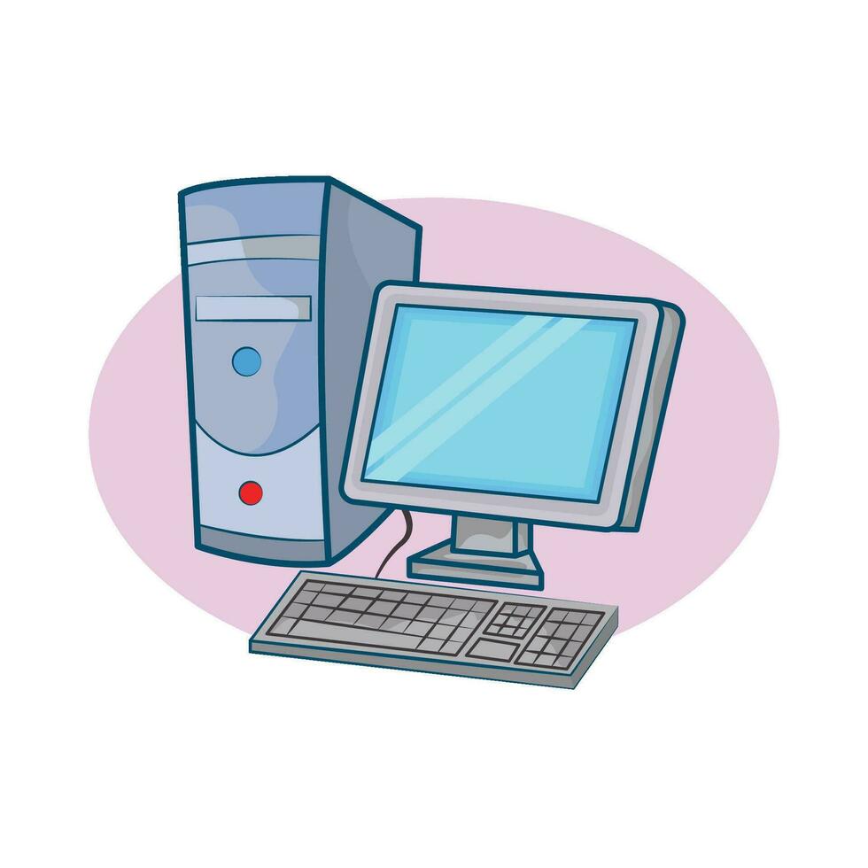 computer reeks illustratie vector