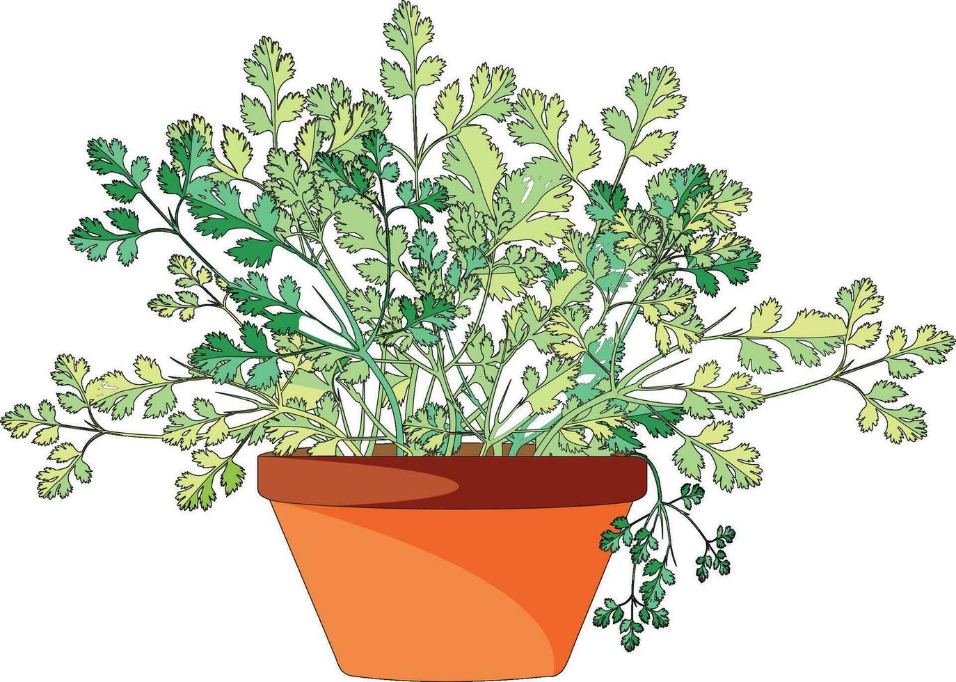 bloem pot vector illustratie