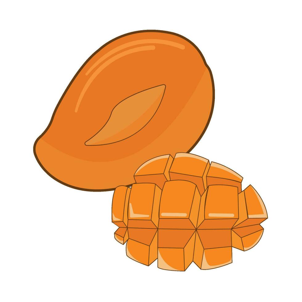 mango fruit illustratie vector