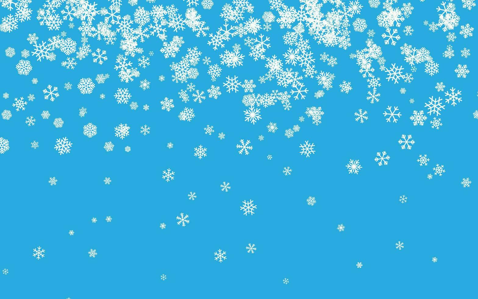 Kerstmis sneeuw. vallend sneeuwvlokken Aan blauw achtergrond. sneeuwval. vector illustratie