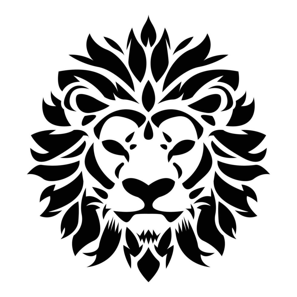gemakkelijk abstract leeuw hoofd logo vector iconisch illustratie