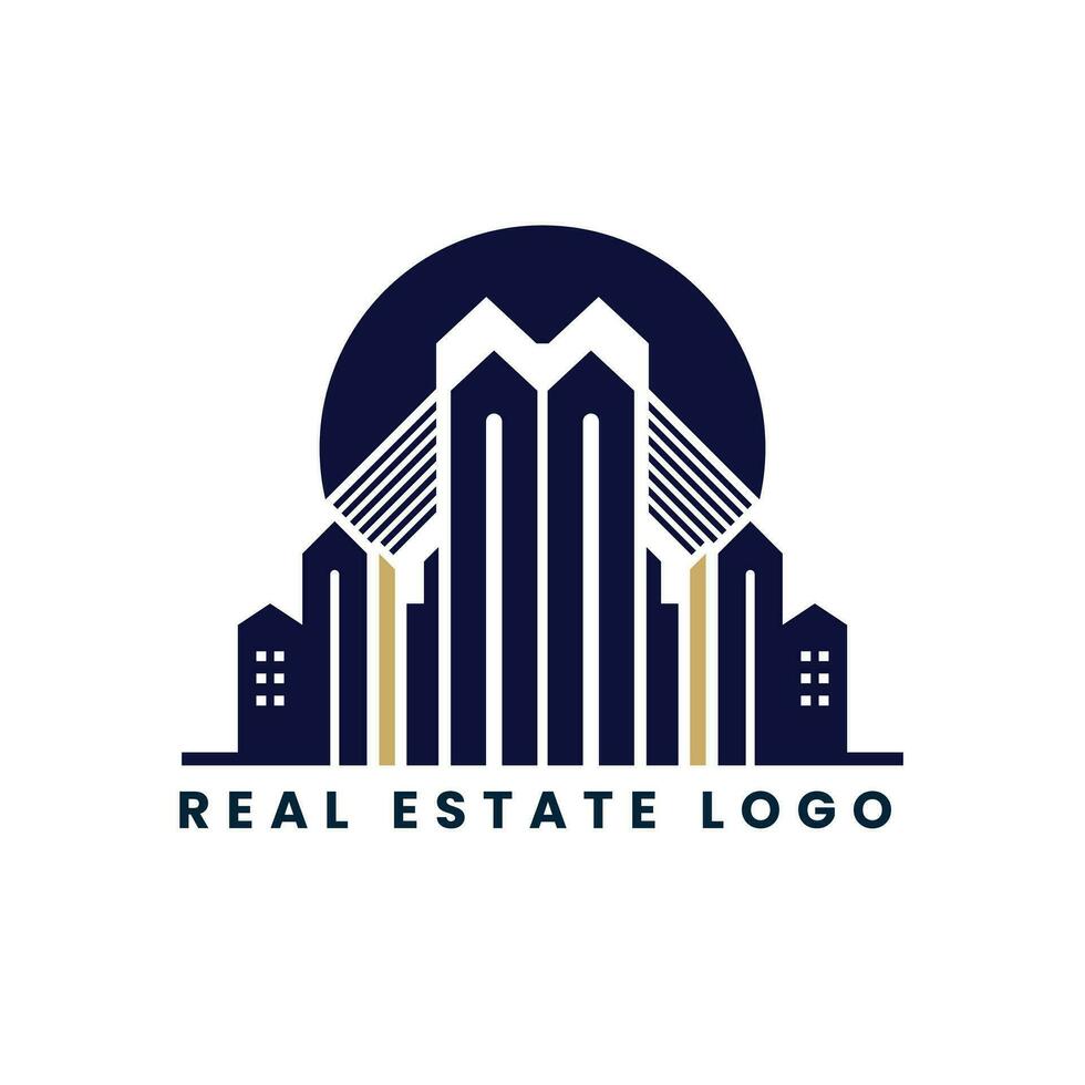 echt landgoed concept huis huis gebouw logo ontwerp vector sjabloon