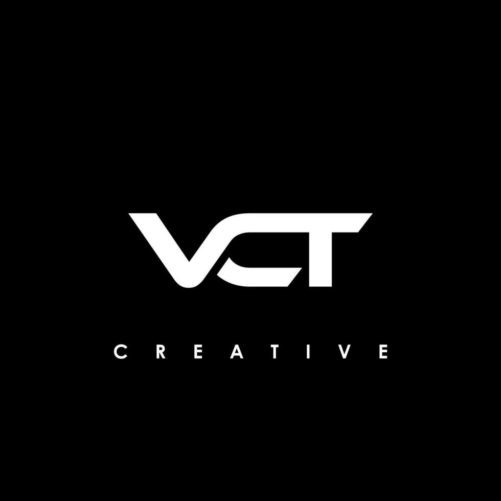 vct brief eerste logo ontwerp sjabloon vector illustratie