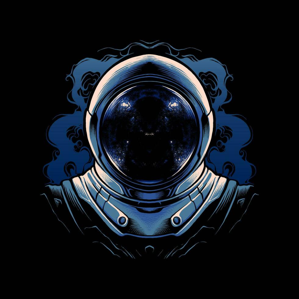 de astronaut helm vector illustratie