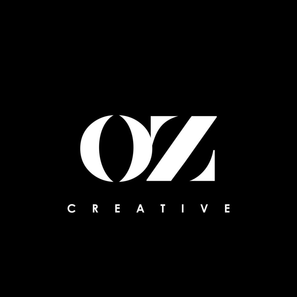 oz brief eerste logo ontwerp sjabloon vector illustratie