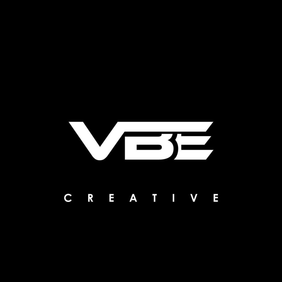 vbe brief eerste logo ontwerp sjabloon vector illustratie