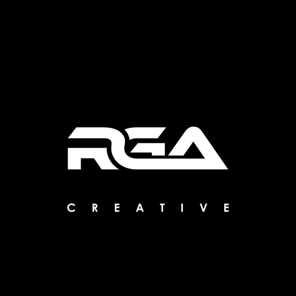 rga brief eerste logo ontwerp sjabloon vector illustratie