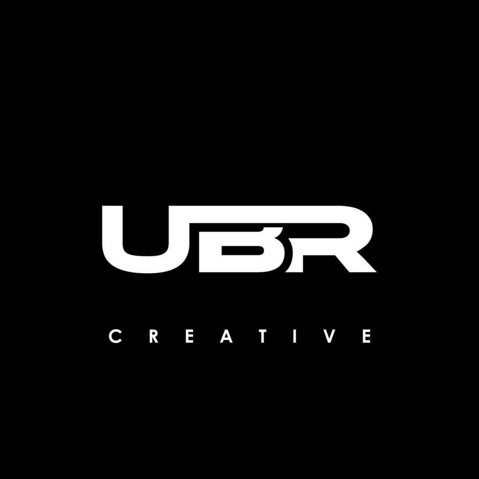 ubr brief eerste logo ontwerp sjabloon vector illustratie