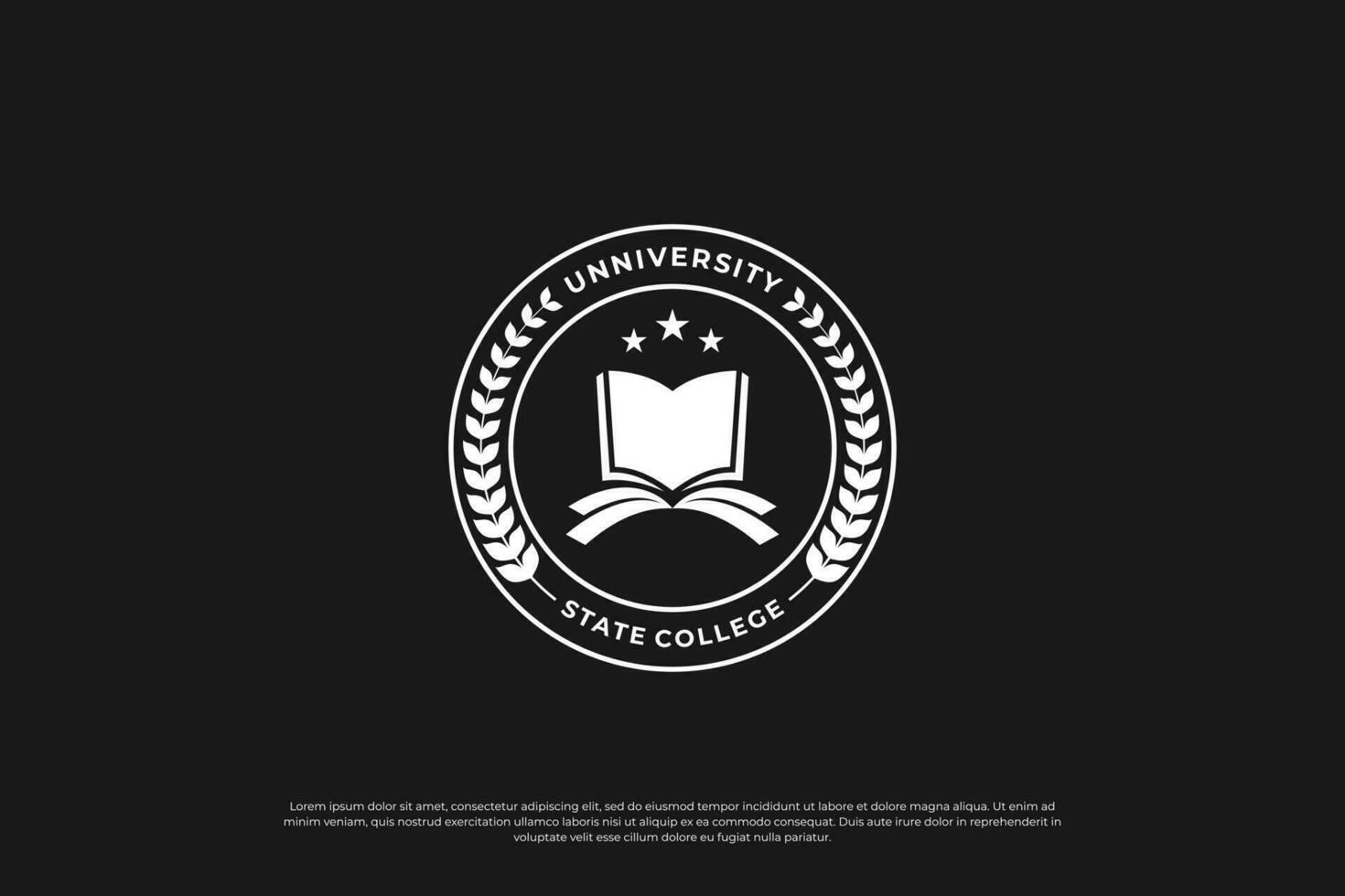 school- embleem logo ontwerp. Universiteit, college insigne ontwerp sjabloon. vector