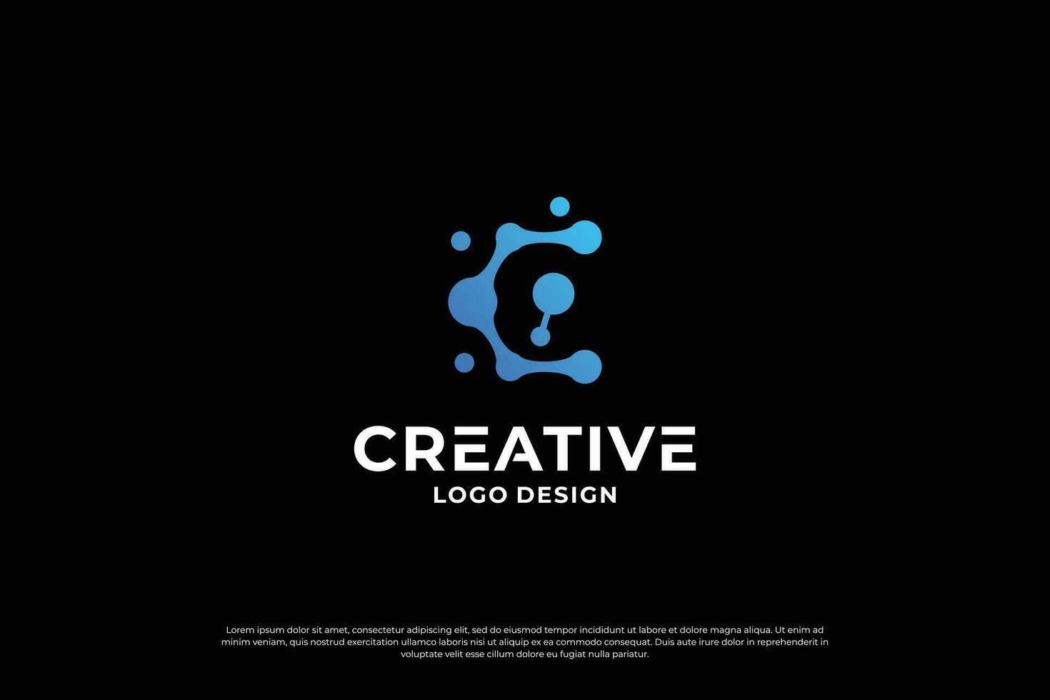 brief c logo ontwerp sjabloon. creatief eerste brieven c logo ontwerp symbool. vector