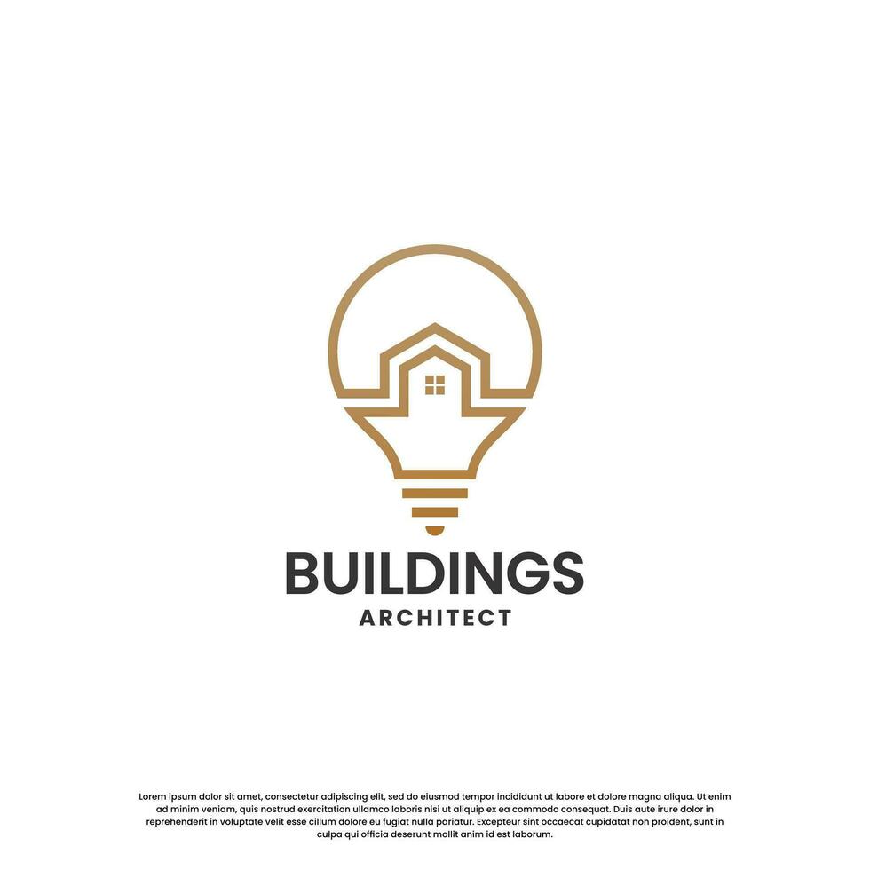 minimalistische gebouw logo ontwerp combineren huis met wolkenkrabber vector