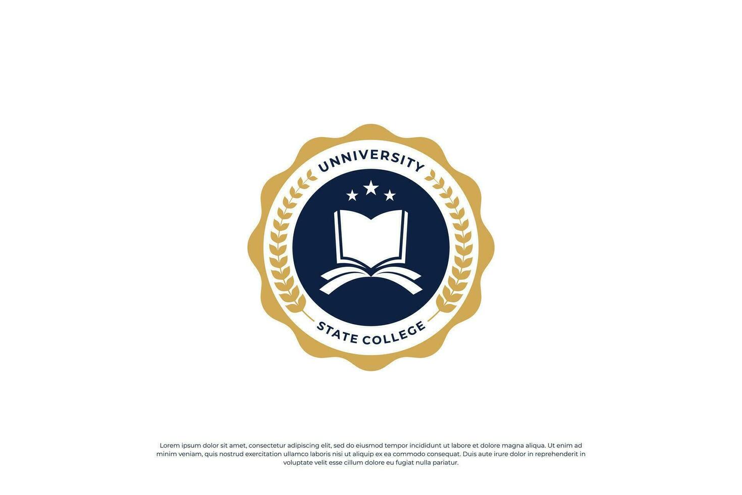 school- embleem logo ontwerp. Universiteit, college insigne ontwerp sjabloon. vector