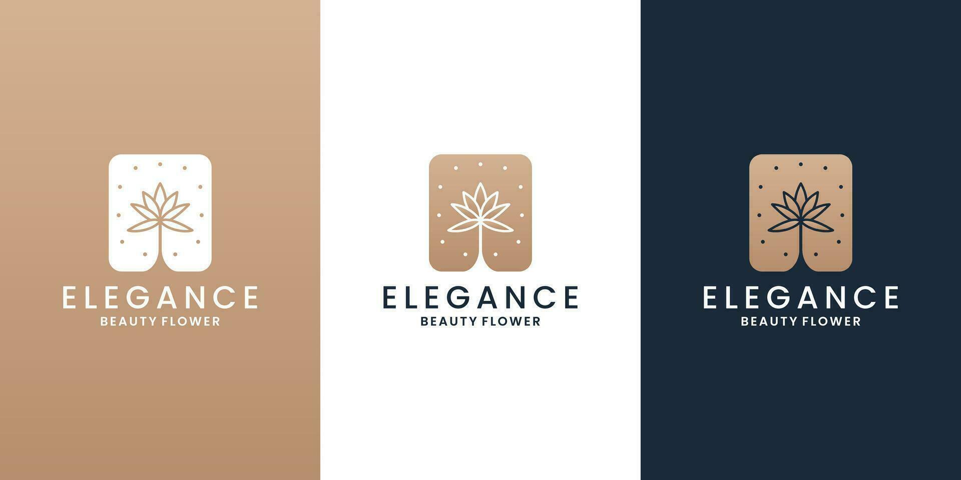 elegantie bloem logo ontwerp voor winkel en bloemist vector