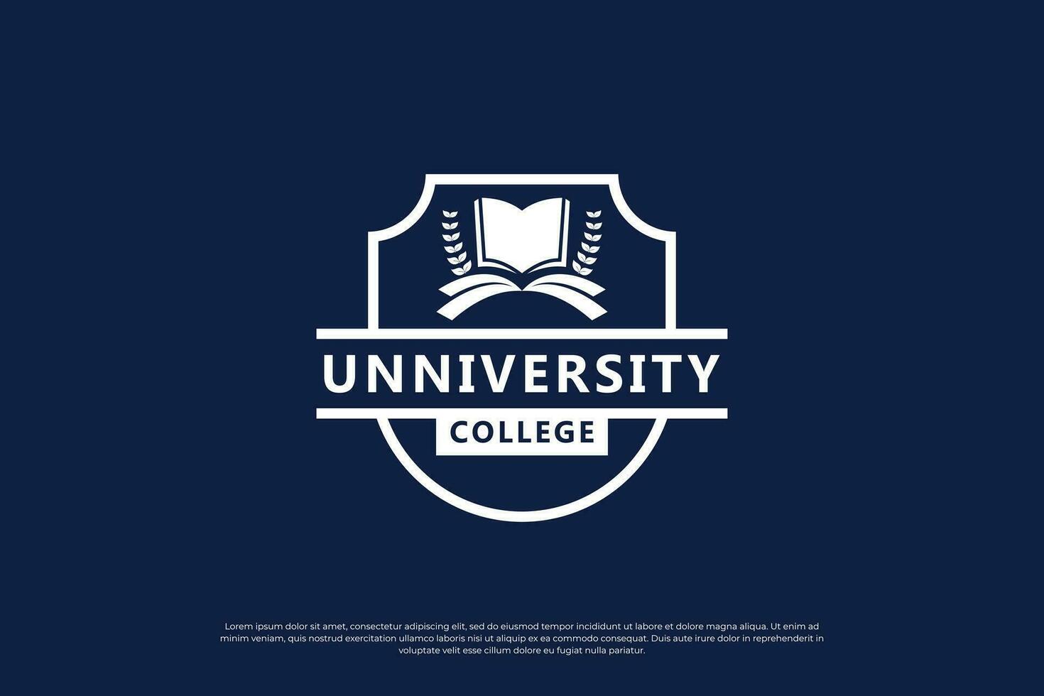 school- embleem logo ontwerp. Universiteit, college insigne ontwerp sjabloon. vector