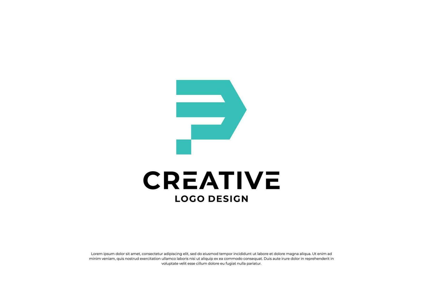 brief p logo ontwerp inspiratie. eerste brieven p logo symbool markering. creatief brief p logo vector. vector