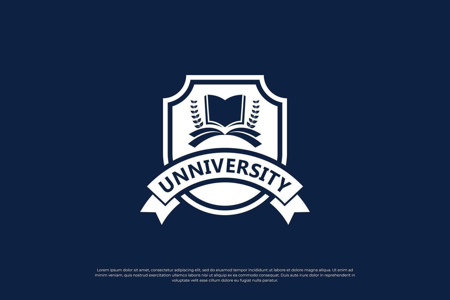 school- insigne logo ontwerp. embleem middelbare school, Universiteit logo sjabloon vector